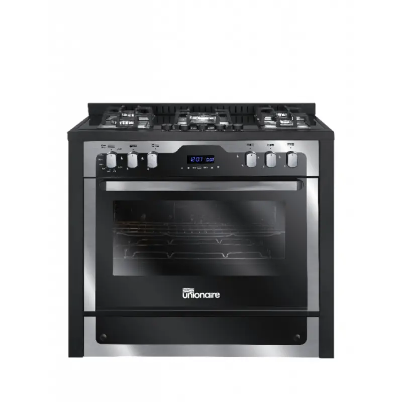 Unionaire I Chef Gas Cooker 5 Burners Stainless Steel C69GB1-1GC-383-IDSP-S-PC-2W-AL