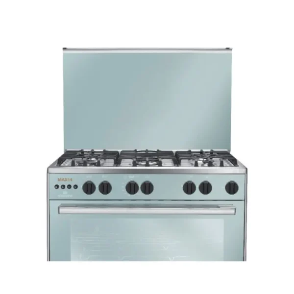 Unionaire Gas Cooker 5 Burners Max 14 Silver C69SS-GC-447-IFSO-2W-M14-AL
