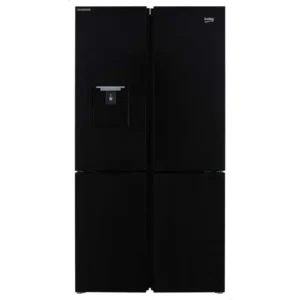 Beko Digital Refrigerator 565 Liters 4 Doors With Water Dispenser Black GNE134626BH