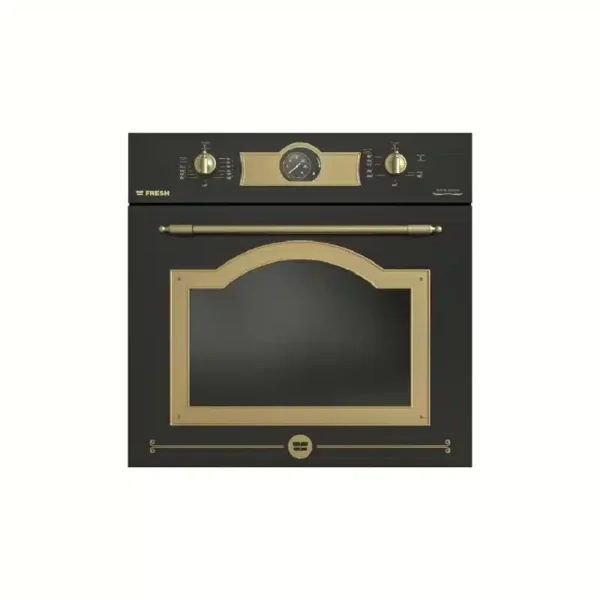 Fresh Built-in Oven 60 cm Black Rustik Gas Electric Grill 9650