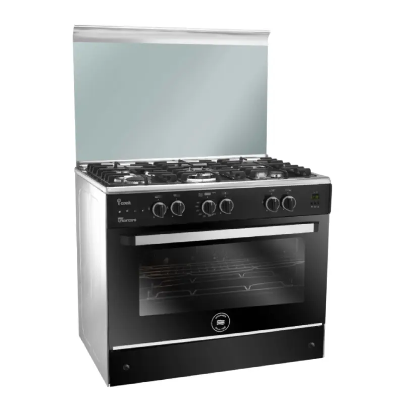 Unionaire ICook Gas Cooker 5 Burners Stainless Steel C68SS-GC-511-IDSFC-2W-AL