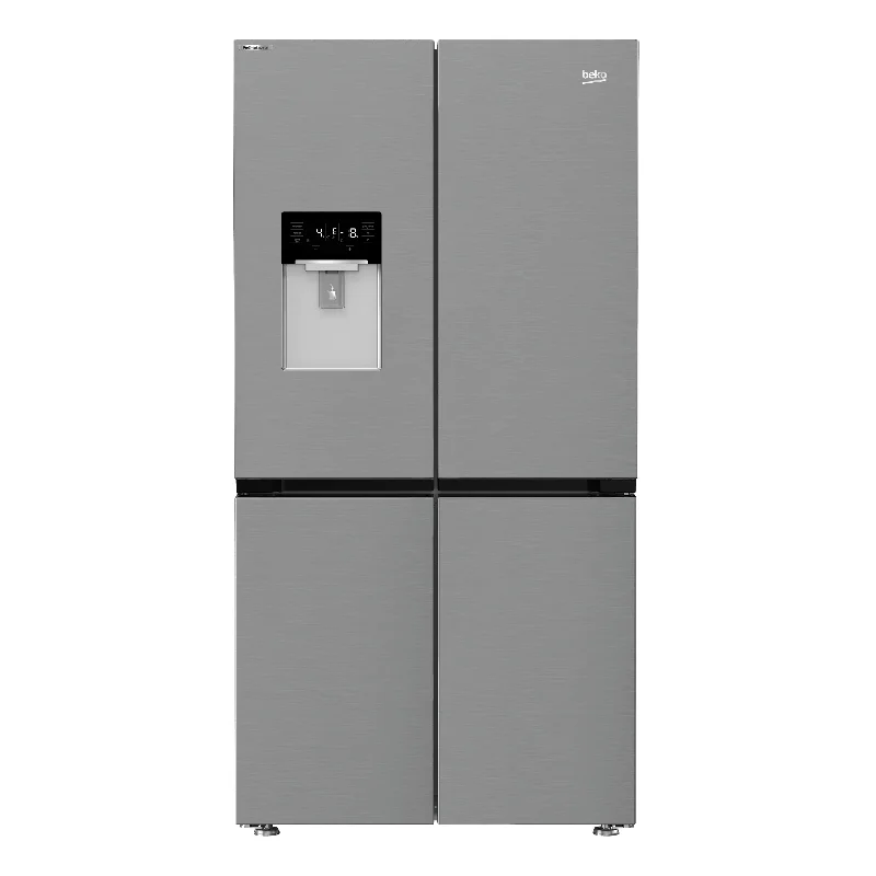 Beko Digital Refrigerator 565 Liters 4 Doors Stainless Steel With Water Dispenser GNE134626ZXH