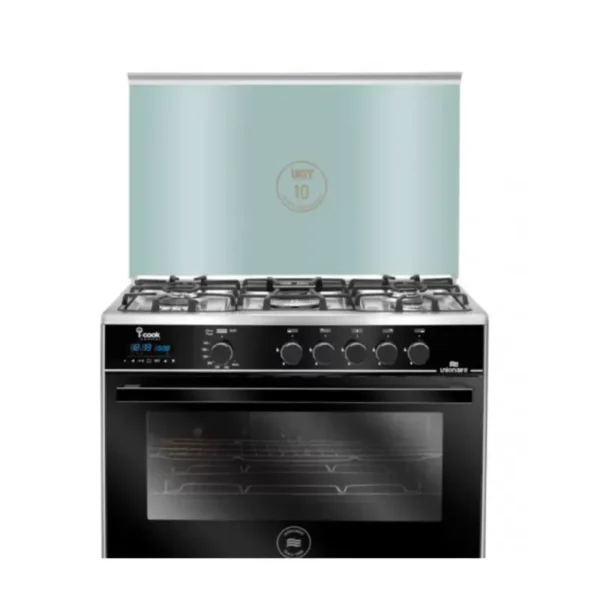 Unionaire Gas Cooker 5 Burners Black C69SS-GC-511-ICSH-2W-AL