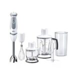Braun Hand Blender MultiQuick 5 Vario 1000 Watt With Attachments White × Grey MQ5245 WH