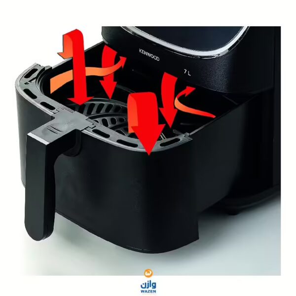 Kenwood Digital Air Fryer Healthy 1800 Watt 7 Liter Black HFP80 ( International Warranty ) - Image 3
