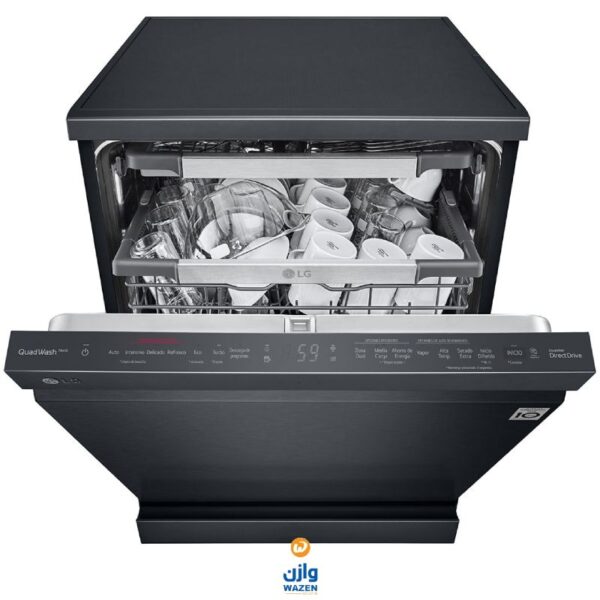 LG Dishwasher 60 cm 14 Person Black Steam Easy Rack DFC335HM - Image 2