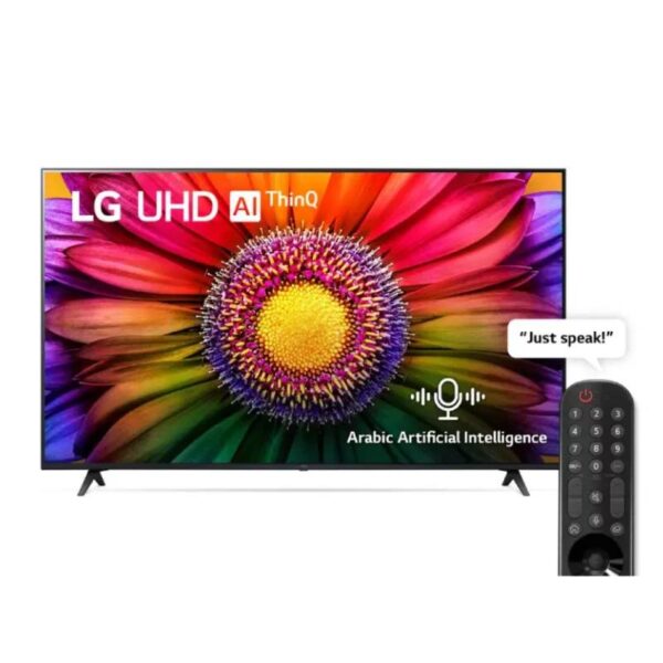 LG TV 65 Inches LED 4K Smart Magic Receiver Black 65UR80006LJ