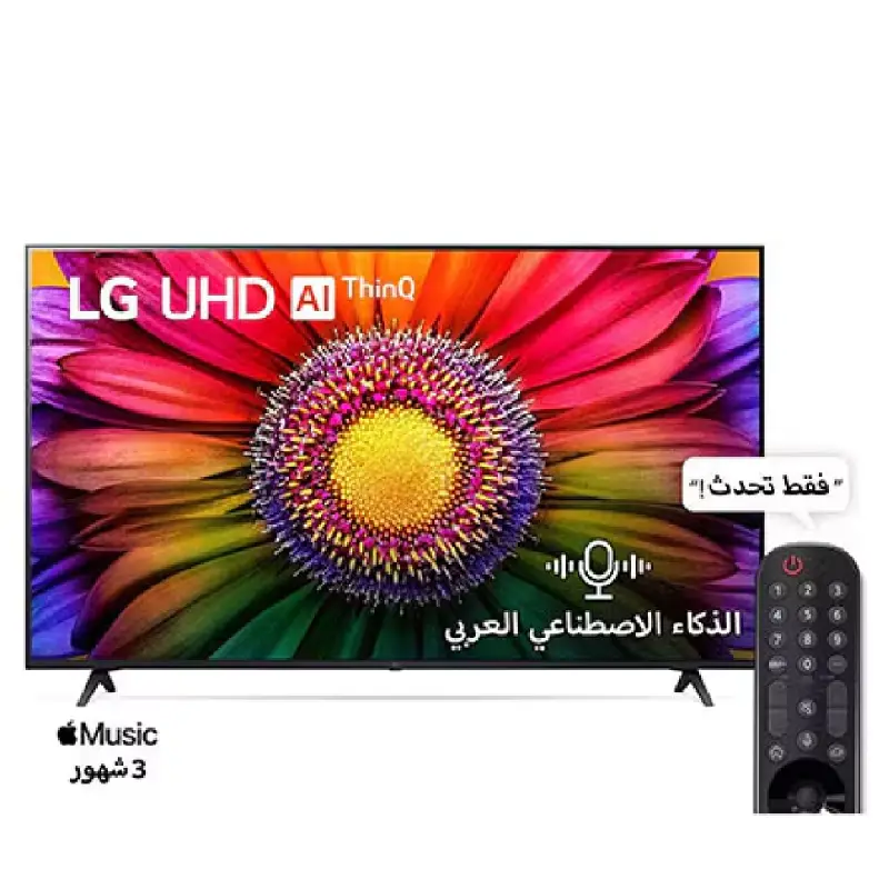 LG TV 65 Inches 4K Smart Magic Receiver 65UR80006LJ