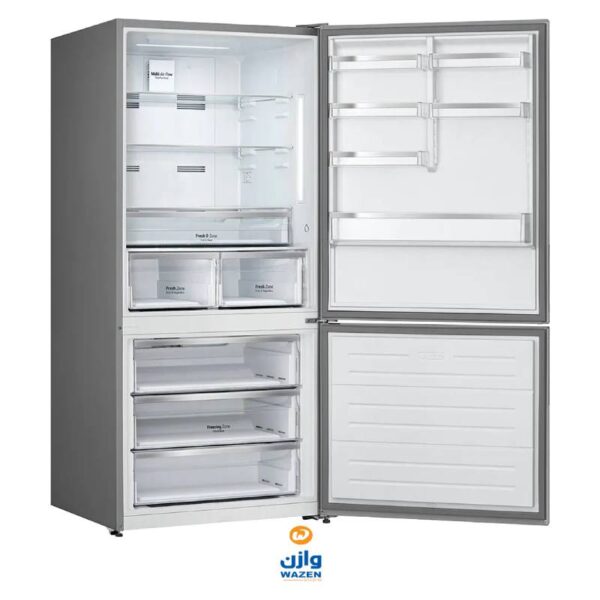 LG Digital Bottom Freezer Refrigerator 588 L Silver GTF569PSAM - Image 3