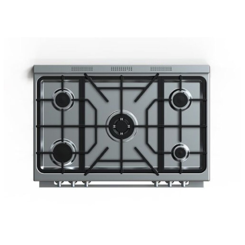 Fresh Modena Gas Cooker 5 Burners Stainless Steel 11744