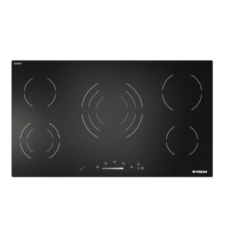 Fresh Built-In Hob 5 Burners Electric Black 9863