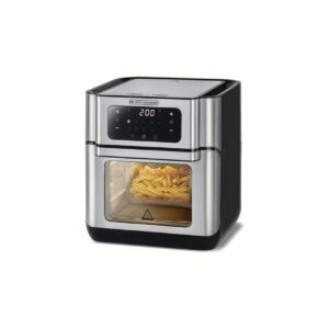 Black & Decker Air Fryer Oven Convection 1500 Watt 12L Silver AOF100B5