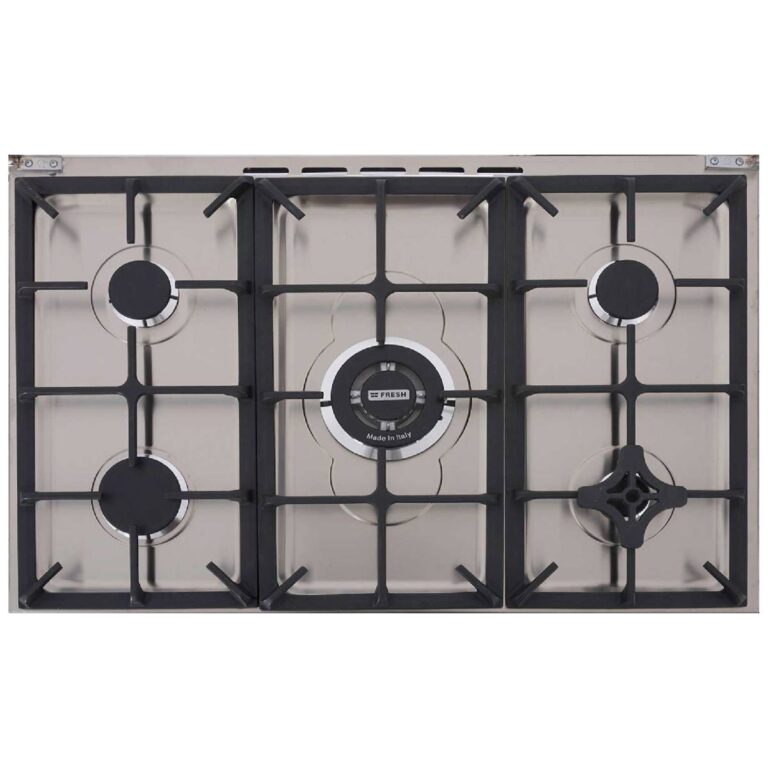 Fresh Cooker 5 Burners Professional Gas With Air Fryer Stainless Steel 14441