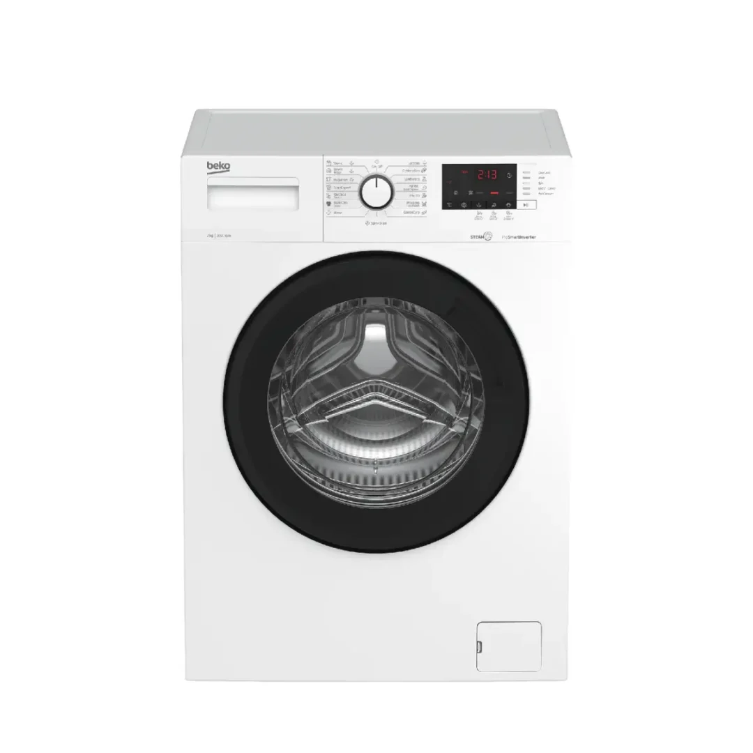 Beko Washing Machine 7 Kg Front Loading Steam Cure White WTV7512XWCI