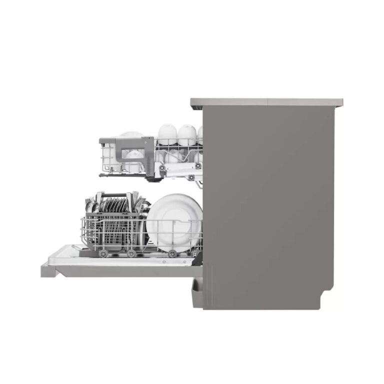 LG Dishwasher QuadWash Steam 14 Place Settings Silver DFC532FPE - Image 4