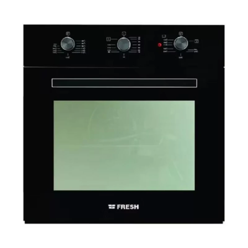 Fresh Built-in Oven 60 Cm Gas With Electric Grill Black 8877