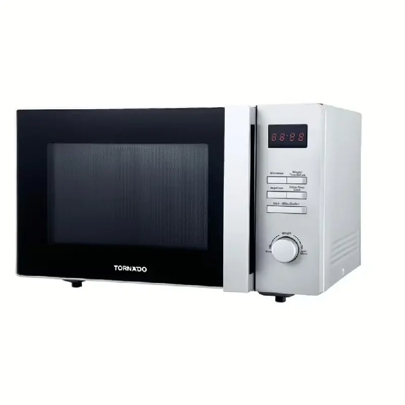 Tornado Microwave Solo 25 Liters 900 Watt 8 Menus Silver TMD25SES