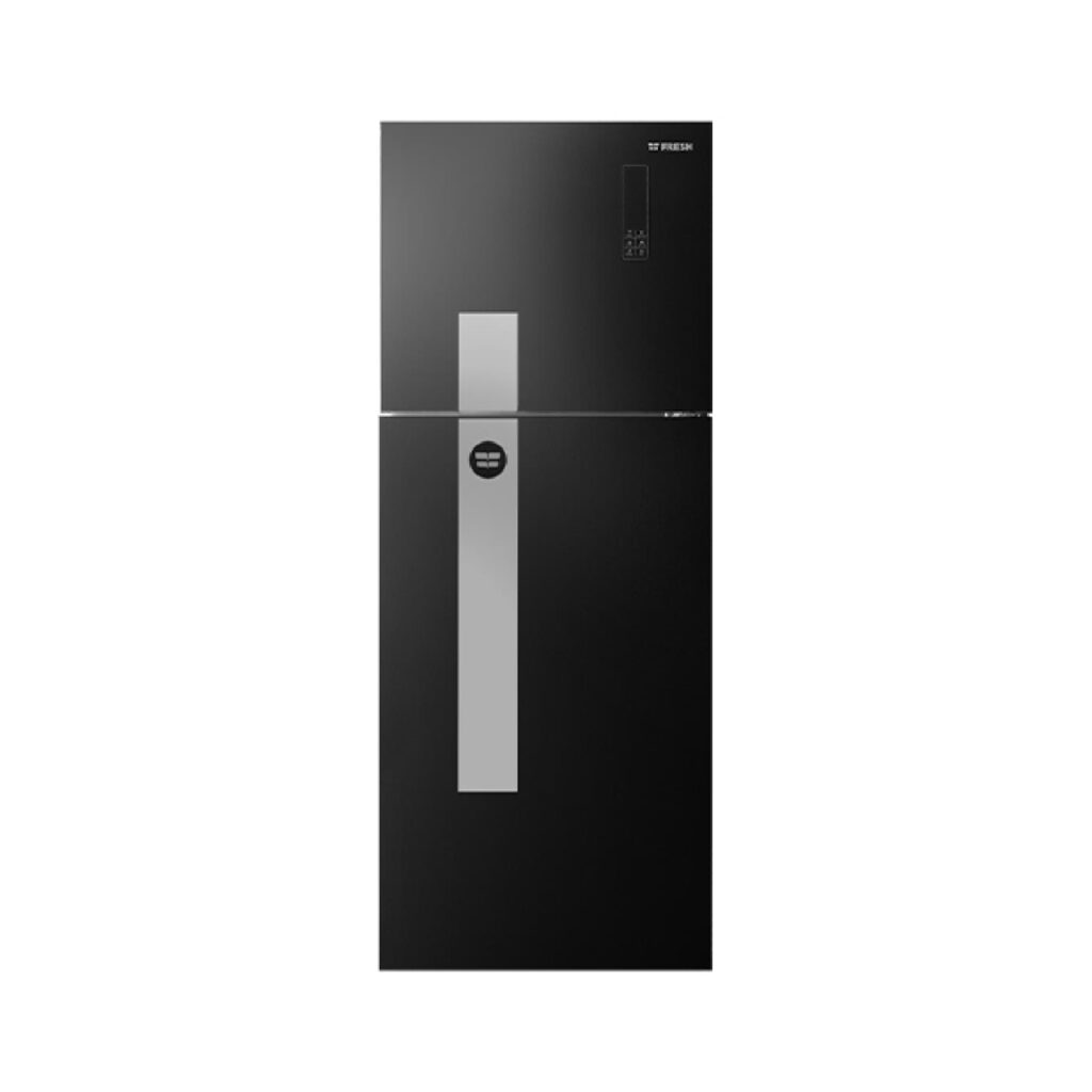 Fresh Refrigerator 397 Liters Digital Black Glass FNTMR470YGMLS