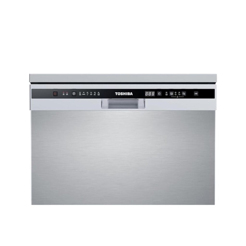 Toshiba Freestanding Dishwasher 13 Place Settings Silver DW-13F8AF(SS)