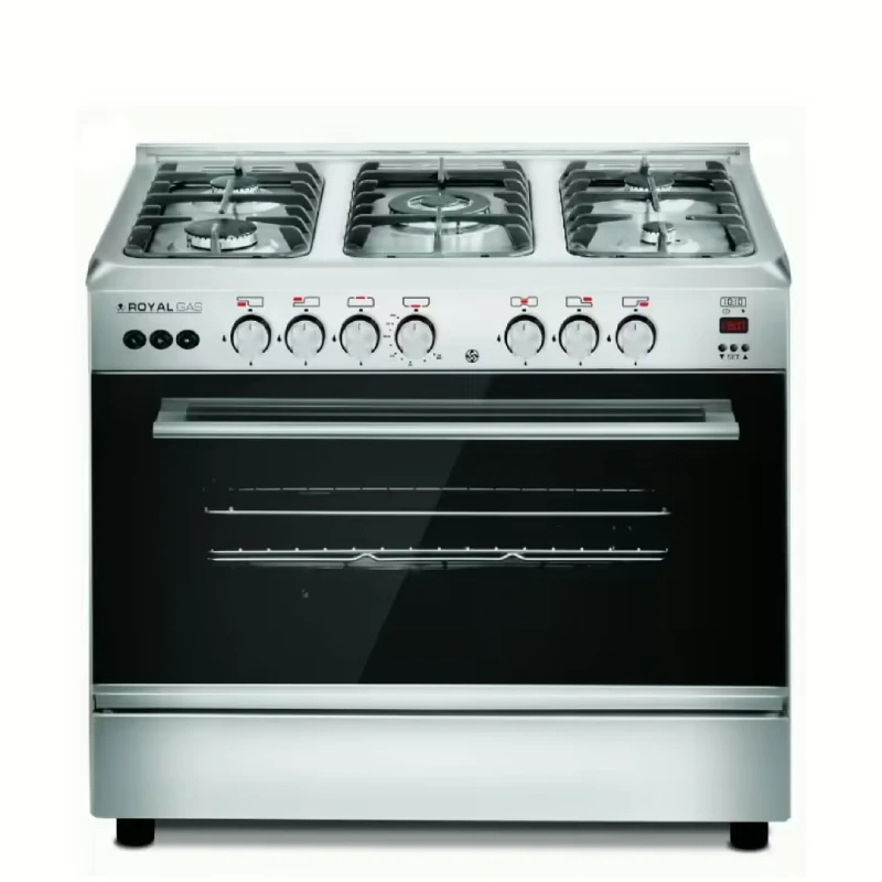 Royal Gas Crystal Cast Digital Gas Cooker 5 Burners Stainless Steel CR90C-SS-DFSV (2010255)