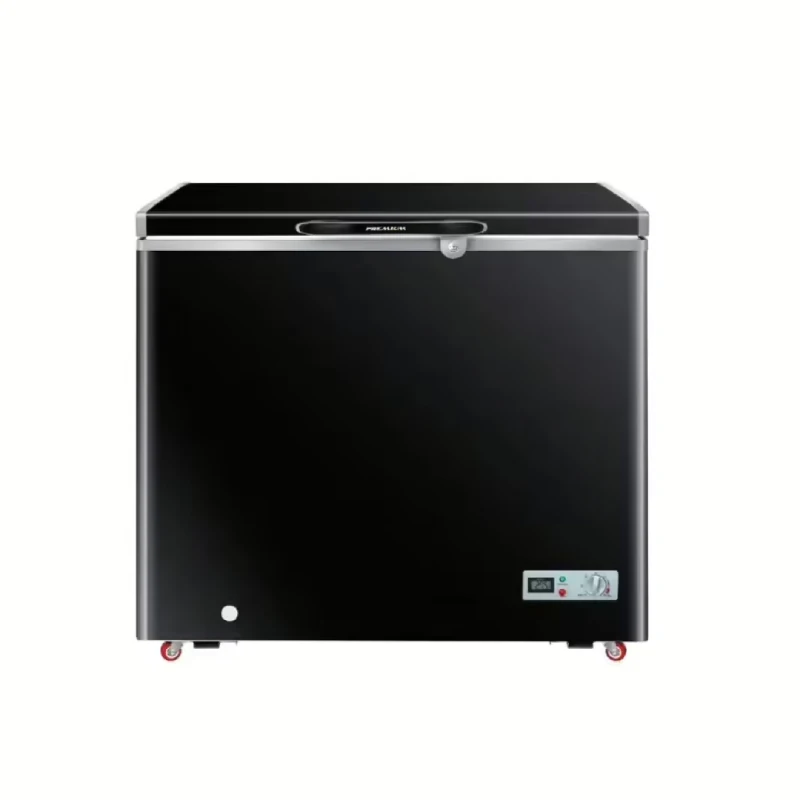 Premium Chest Deep Freezer 210 Liters Black Glass Jars UC-210B0-S00PRM