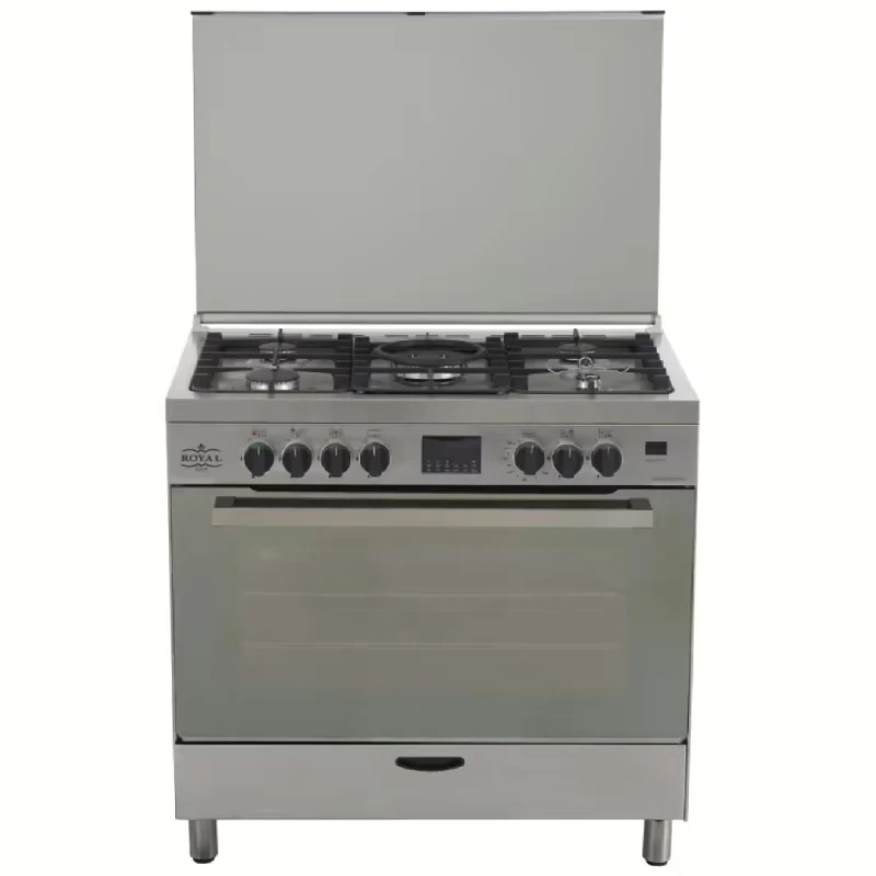 Royal Gas Professional Gas Cooker 5 Burners Silver PROF90-C-SS-DOSVVS (2010325)