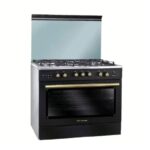 بوتجاز غاز بريميوم 5 شعلات أسود أمان كامل PRM6090S2B-P2C-511-IDSF-EU