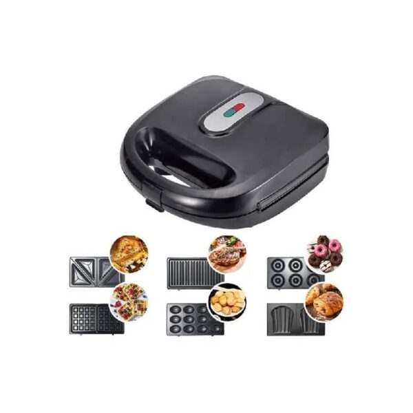 Sokany Sandwich Maker 750 Watt 6 In 1 Multifunctional Black SK-908
