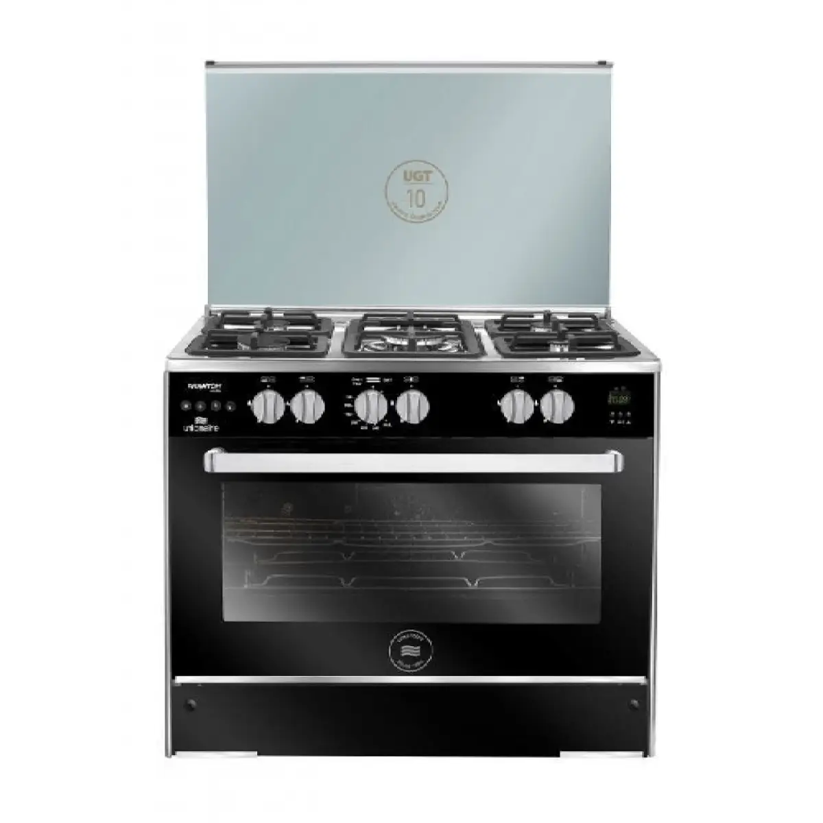 Unionaire Phantom Gas Cooker 5 Burners Black C69SS-GC-447-ISF-PH-2W-AL