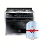 Unionaire Carbon Fiber Gas Cooker 5 Burners Gas Black C69SSGC383ICS2FGCF2WAL With Gift Unionaire Water Heater