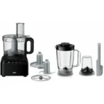 Braun Food Processor 800 Watt 2.1 Liters with Grinder Black FP3132BK