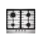 LG  Built-in Hob 60 Cm Gas 4 Burners Cast Iron Stainless Steel  HU641BBG