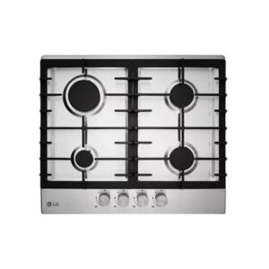 LG Built-in Hob Gas 4 Burners Cast Iron Stainless Steel HU641BBG