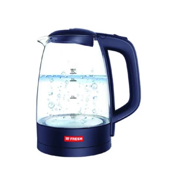 Fresh Kettle Pyrex 2200 Watt 1.7 Liters Black EGK17000-11386