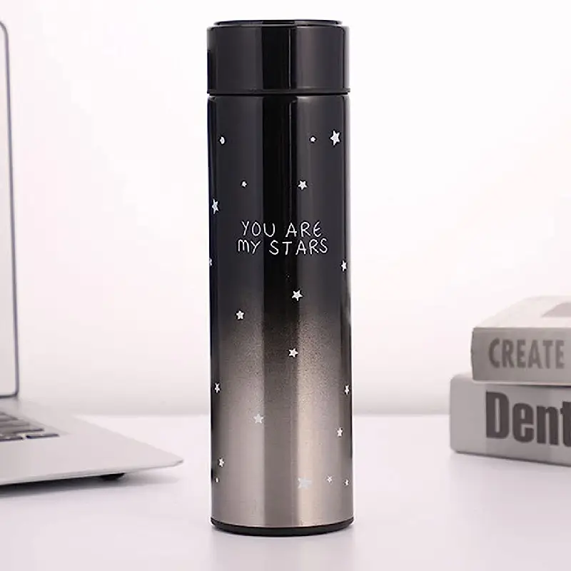 Digital Thermal Mug Star Design 500 ml Black