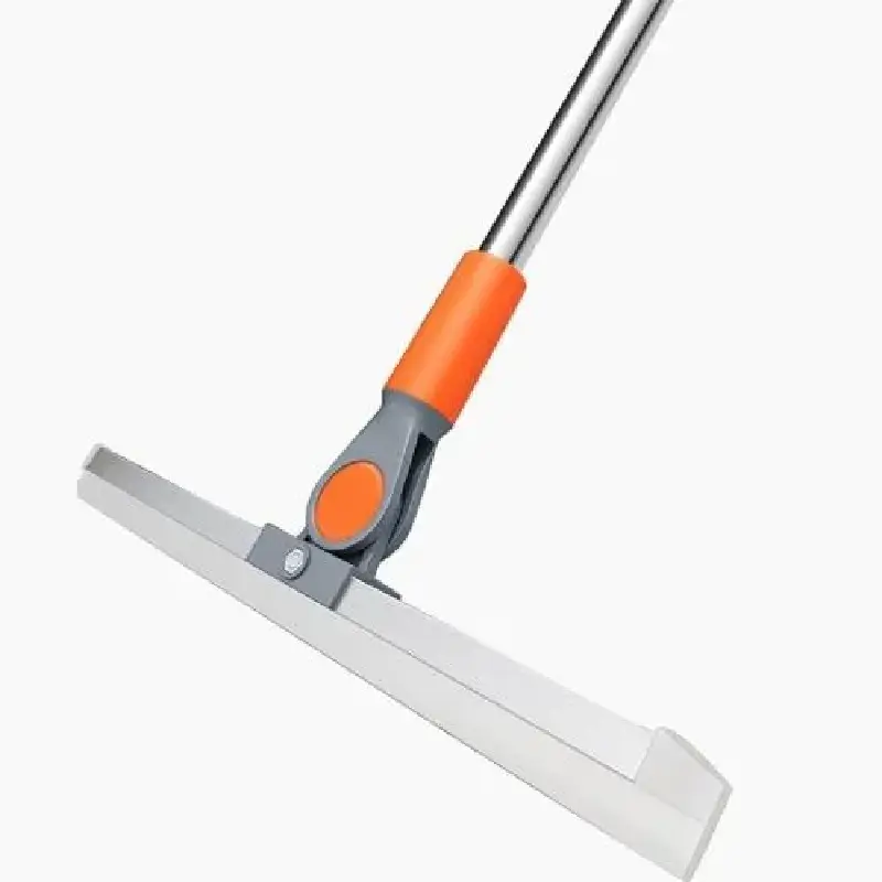 Movable Silicone Wiper with Steel Handle Orange