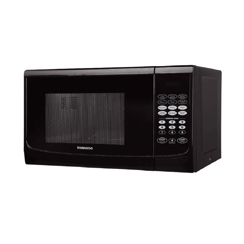 Tornado Microwave 28 Liters Solo 900 Watts 6 Menus Black TMD-28S-BK