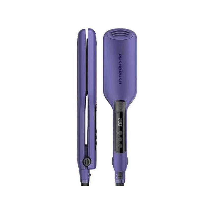 Rush Brush Hair Straightener X1 Wide Straight Purple 9402