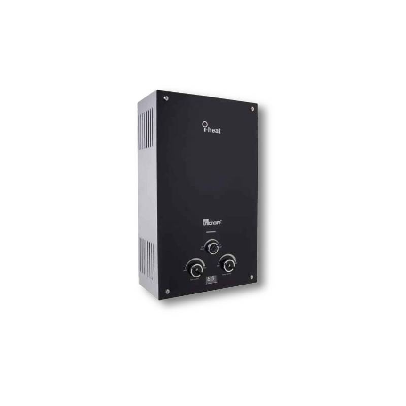 Unionaire Gas Digital Water Heater 10 Liter Glass Black UGH100D-G
