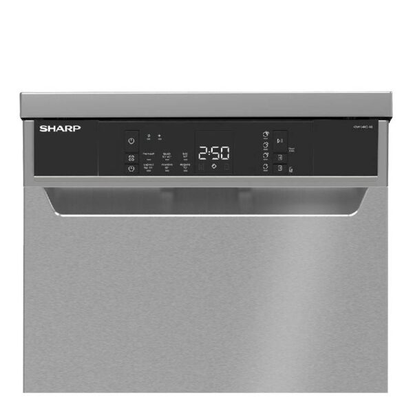 غسالة اطباق شارب 10فرد 6 برامج تركي فضي QW-V610-SS