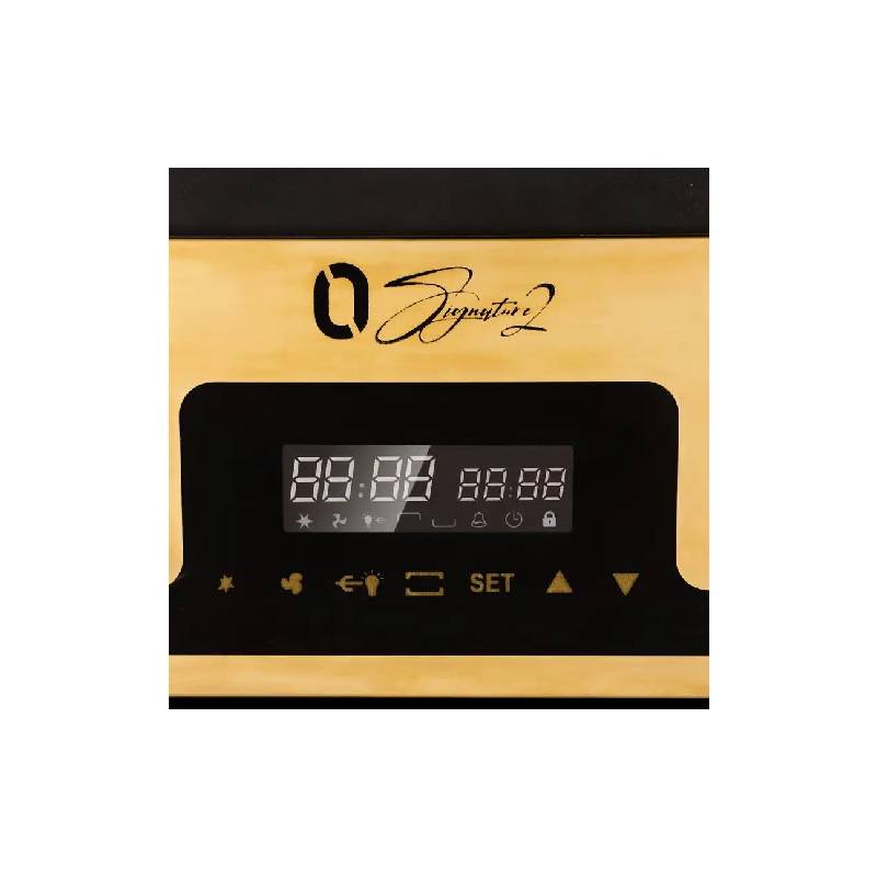Unionaire Gas Cooker 90cm O-Signature 2 Control Panel 2 Fans 2 Motors Gold C69EB-GC-383-ICS2F-OS2BG-2W-AL