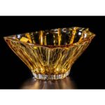 Dessert Bowl Set Fan Gold Zigzag