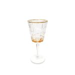 Glass set Bohemian gold and silver