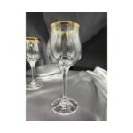 Glass set Wavy gold column A