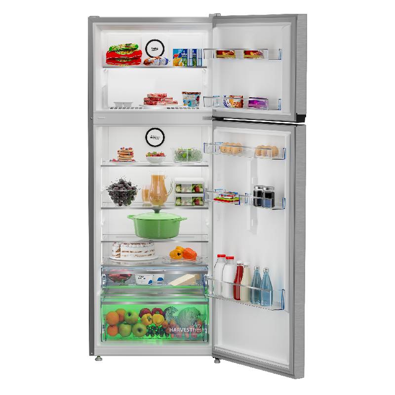 Beko Refrigerator 406 Liters Stainless Steel Inverter RDNE455M20XBIDEG