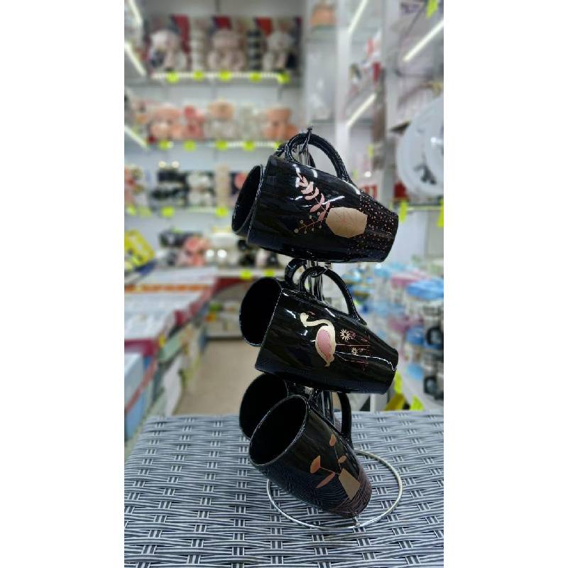 طقم مجات قهوة 6 قطع كاترين علي استاند 1018