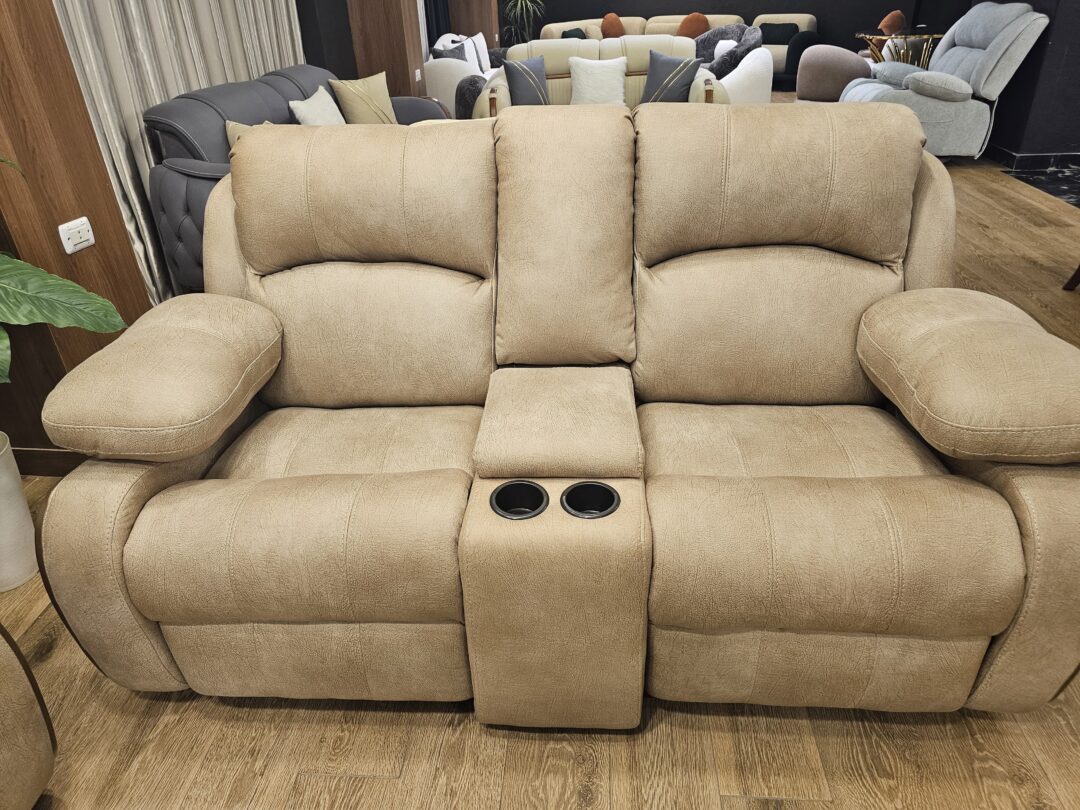 Lazy Woody Double Recliner Red Beech Wood