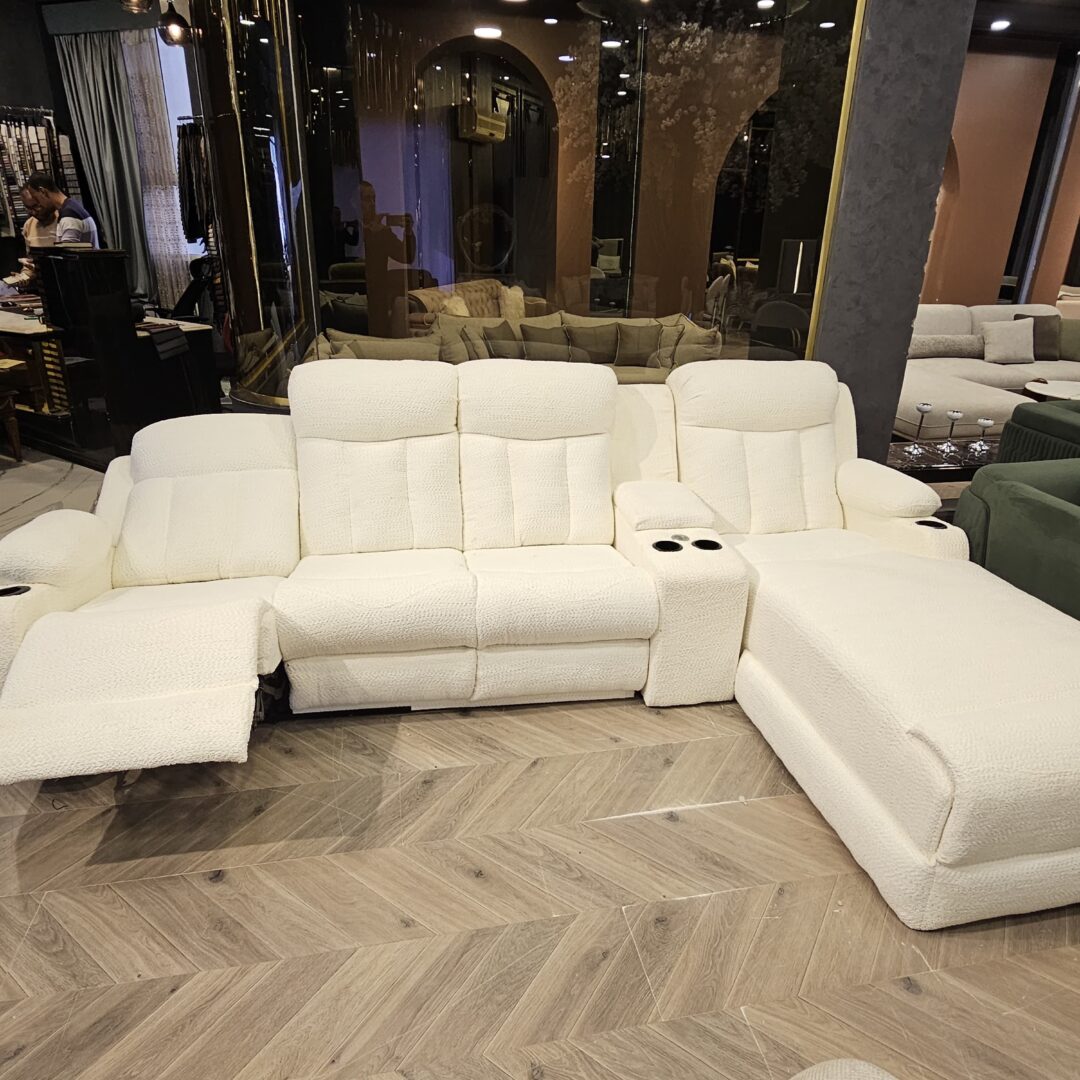 Lazy Corner Sofa With Full Control Unit (Fridge + Electric + Massage) Size 310×200 cm