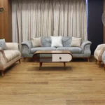 Colin Sofa Set with Red Beech Wood (Three-Seater + Two-Seater + 2 Armchairs)