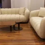 Rabon Sofa Set with Red Beech Wood